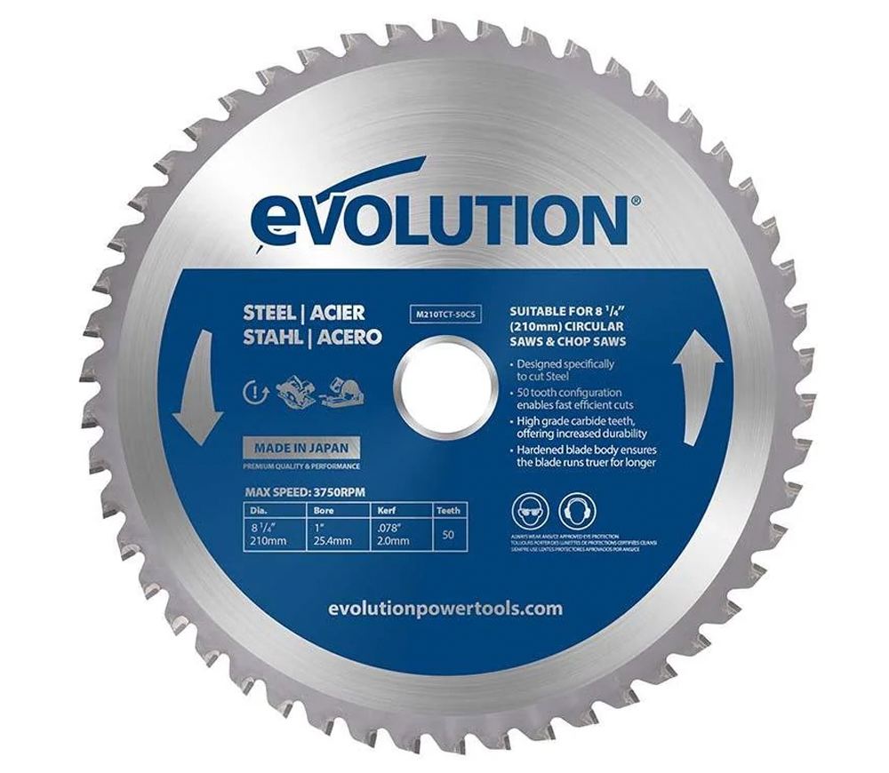 Пильный диск EVOLUTION M210TCT-50CS/MS 210мм 2мм photo