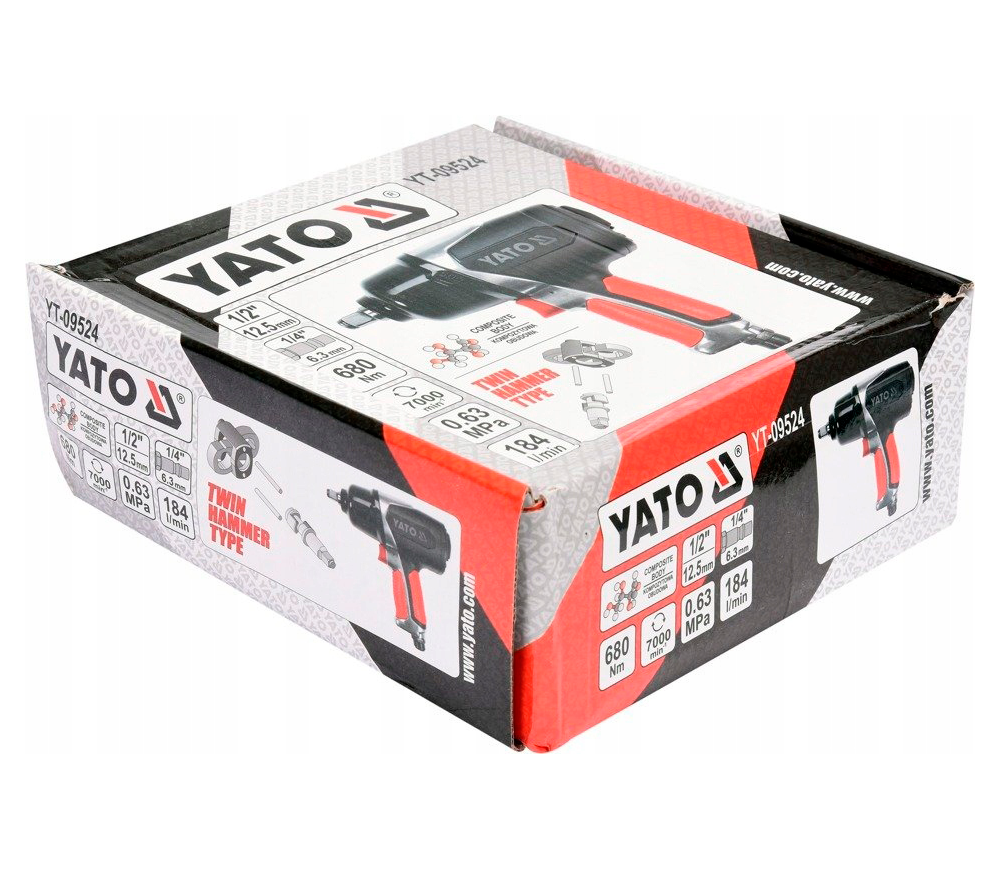 Mașină de înșurubat cu impact pneumatică YATO YT09524 680Nm 7000rot/min photo 2