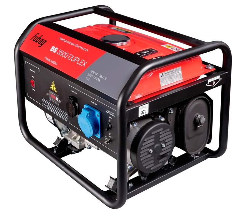 Электрогенератор FUBAG BS 3500 DUPLEX 3.1квт Бензин AVR photo 0