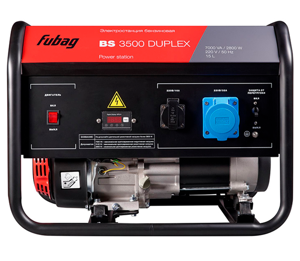 Электрогенератор FUBAG BS 3500 DUPLEX 3.1квт Бензин AVR photo 1