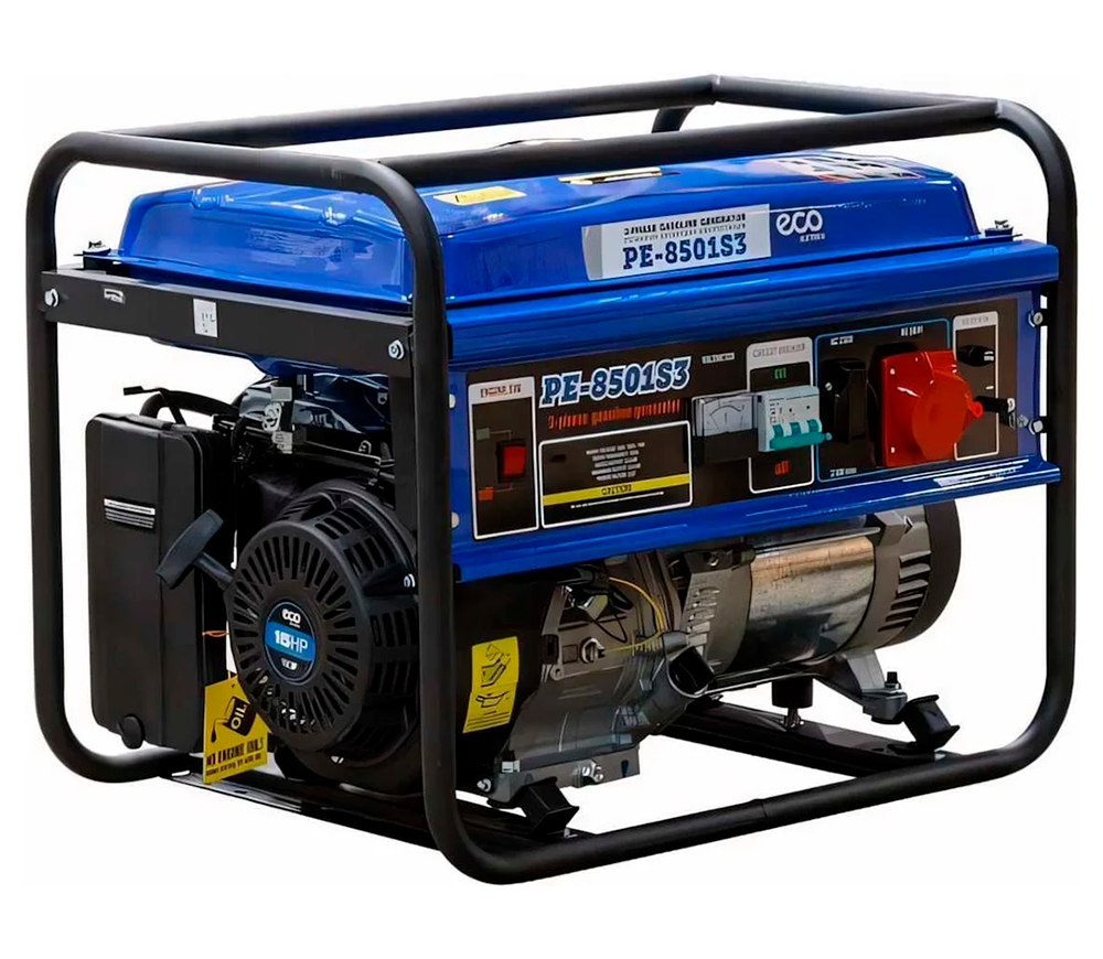 Электрогенератор ECO PE-8501S3 6.5квт Бензин AVR photo