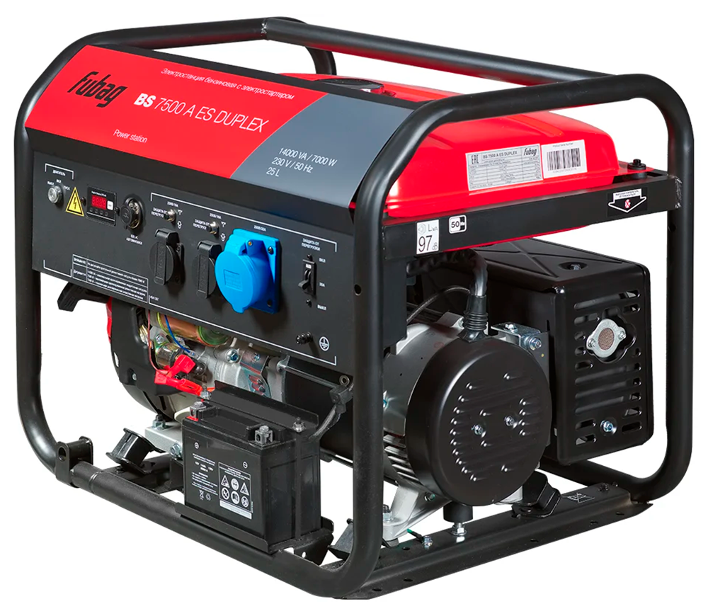 Электрогенератор FUBAG BS 7500 AES DUPLEX 7.5квт Бензин AVR photo 0