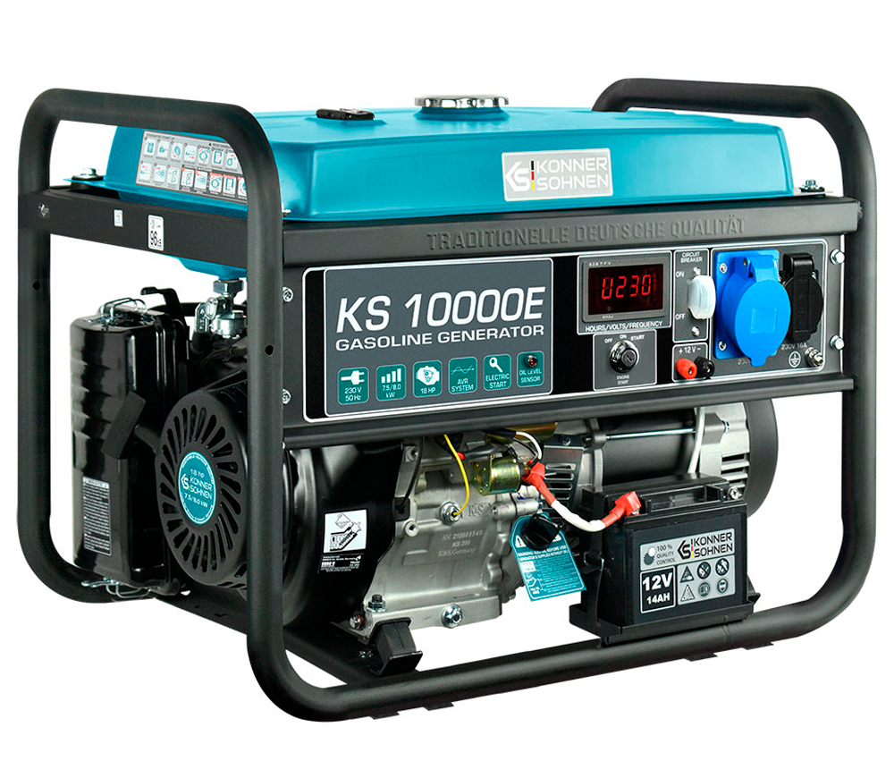Электрогенератор Könner&Söhnen KS10000E 8квт Бензин AVR photo 0