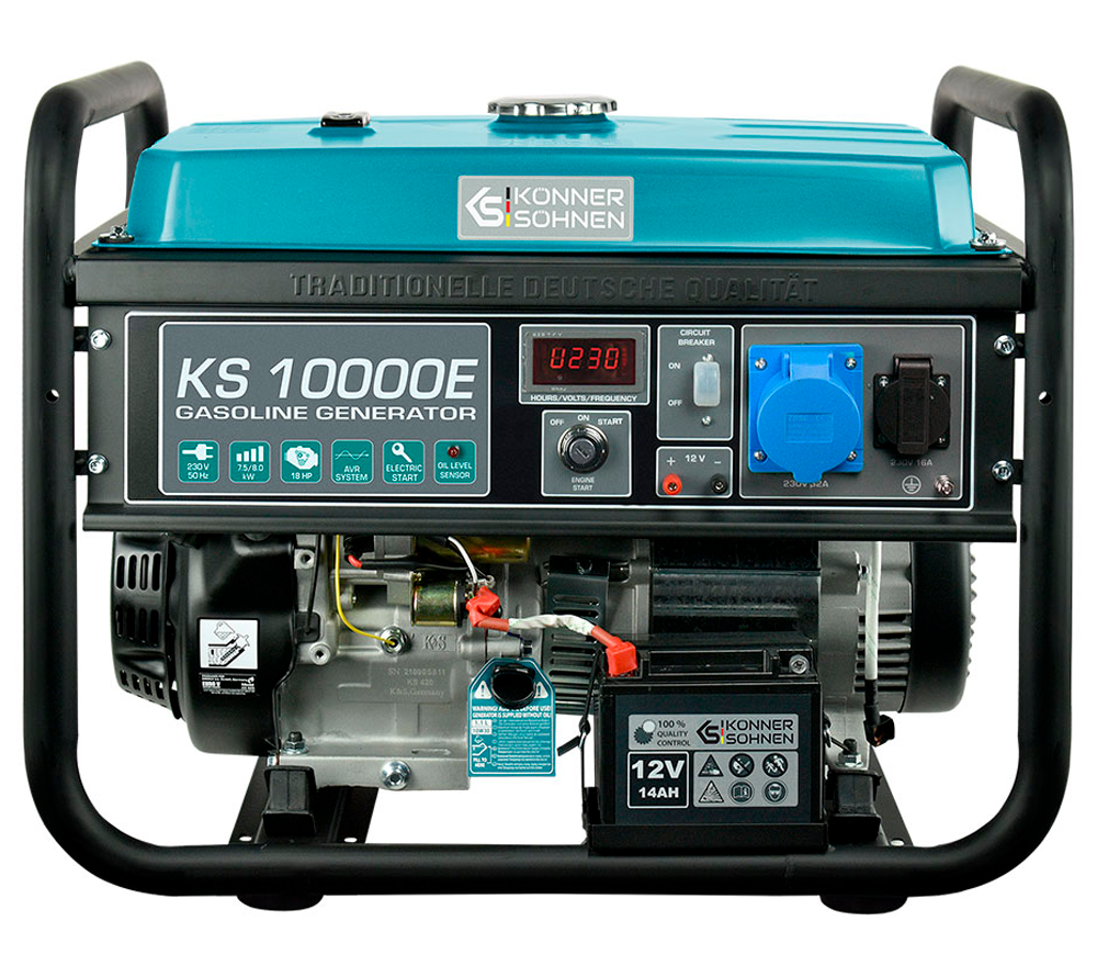 Электрогенератор Könner&Söhnen KS10000E 8квт Бензин AVR photo