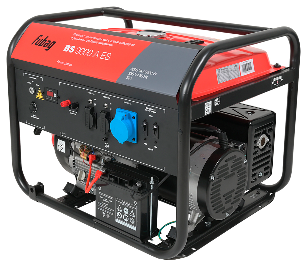 Электрогенератор FUBAG Fubag BS 9000 AES 9квт Бензин AVR photo 1