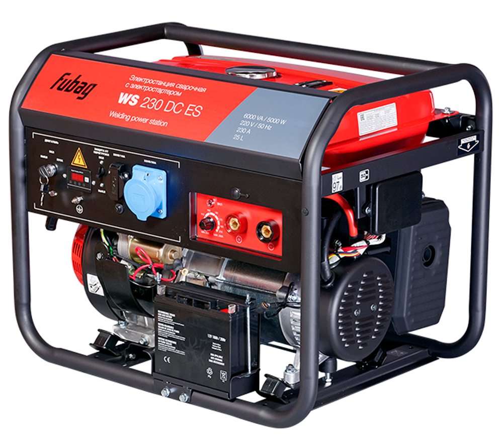 Электрогенератор сварочный FUBAG WS 230DC ES 6квт Бензин AVR photo 0
