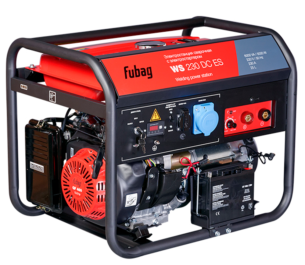 Электрогенератор сварочный FUBAG WS 230DC ES 6квт Бензин AVR photo