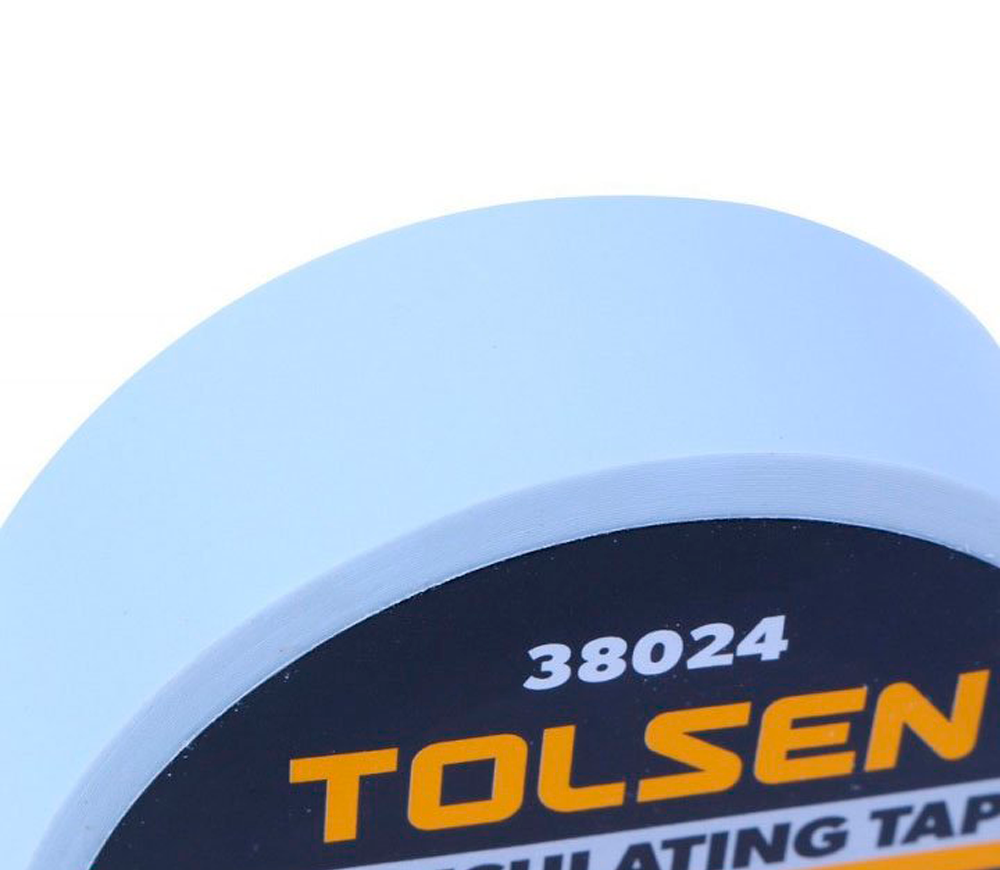 Изоляционная лента Tolsen 38024 ПВХ Белый 9.15m 19мм photo 1