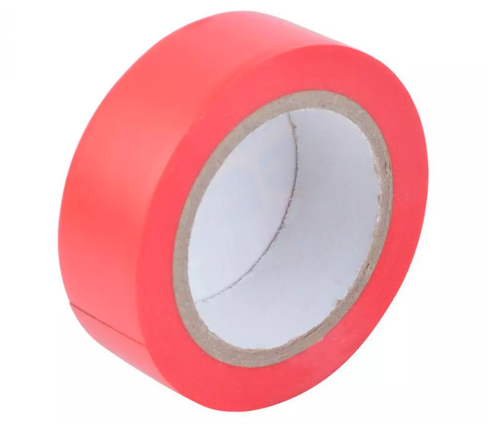 Bandă izolantă Tolsen 38025 PVC Roșu 9.15m 19mm photo 1