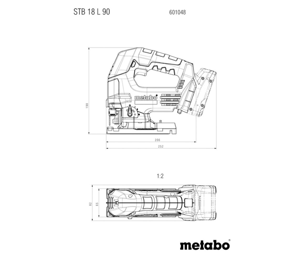 Лобзик аккумуляторный (без АКБ) METABO STB 18 L 90 18В photo 3