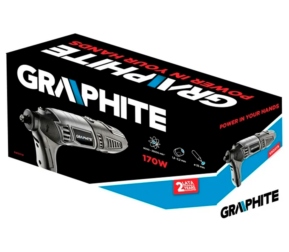 Шлифмашина прямая GRAPHITE 59G019 170вт photo 6