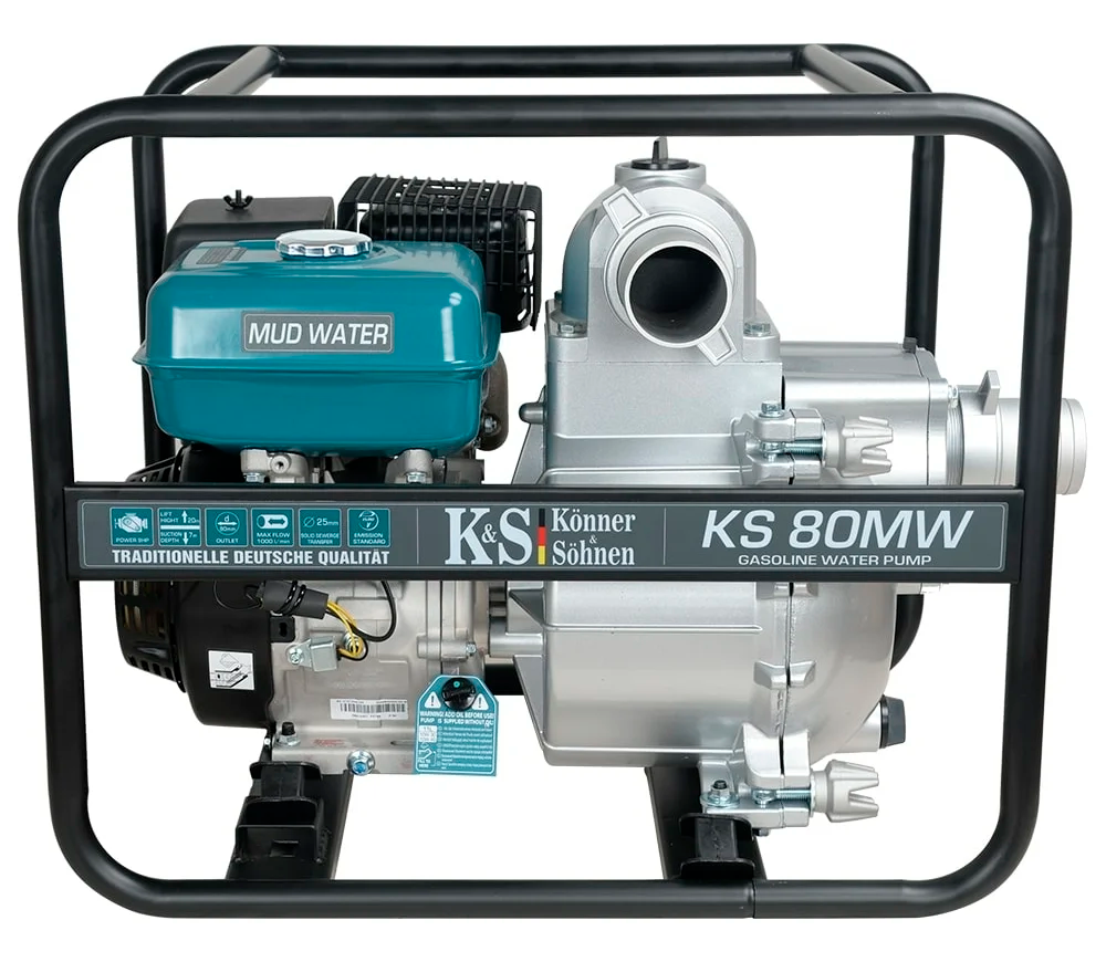 Motopompă cu benzină Könner&Söhnen KS80MW 60000l/h 9cp photo 0