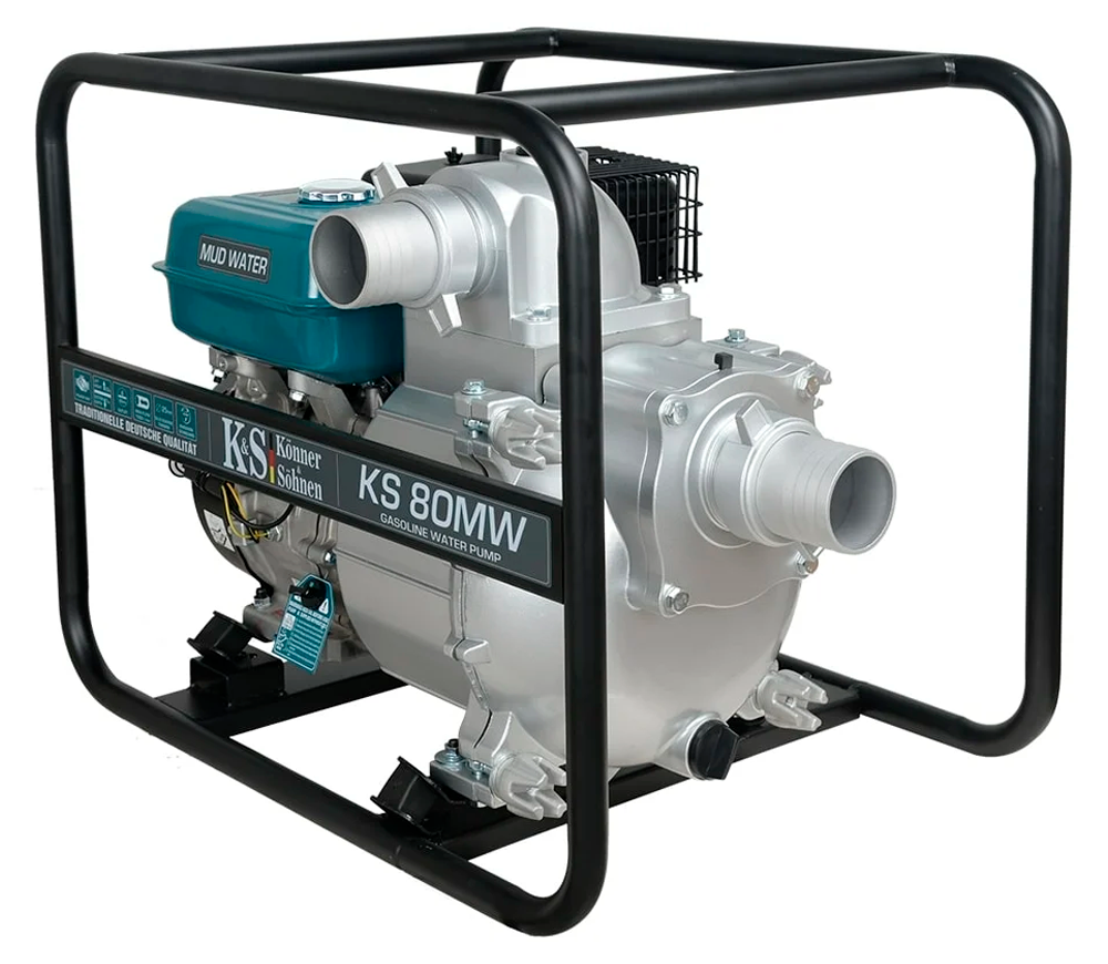 Motopompă cu benzină Könner&Söhnen KS80MW 60000l/h 9cp photo 1