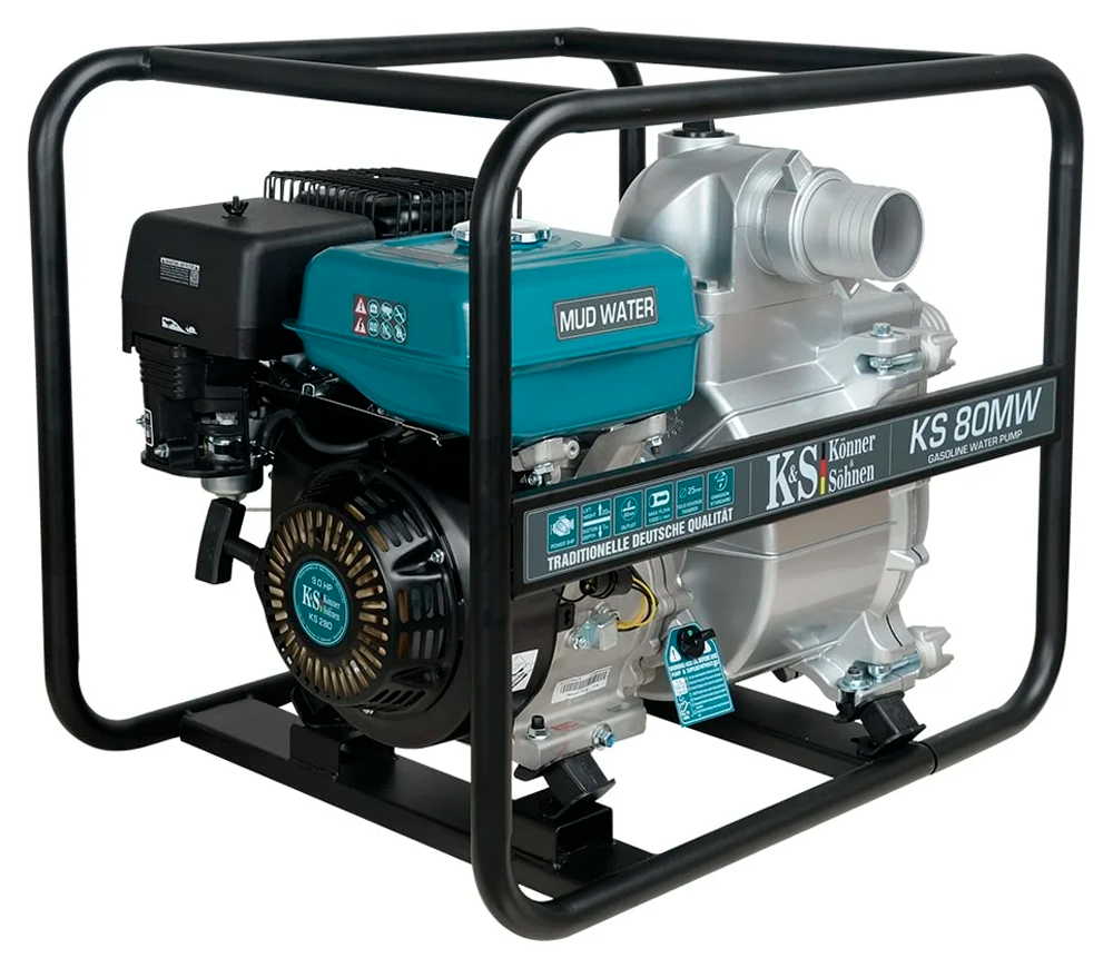 Motopompă cu benzină Könner&Söhnen KS80MW 60000l/h 9cp photo