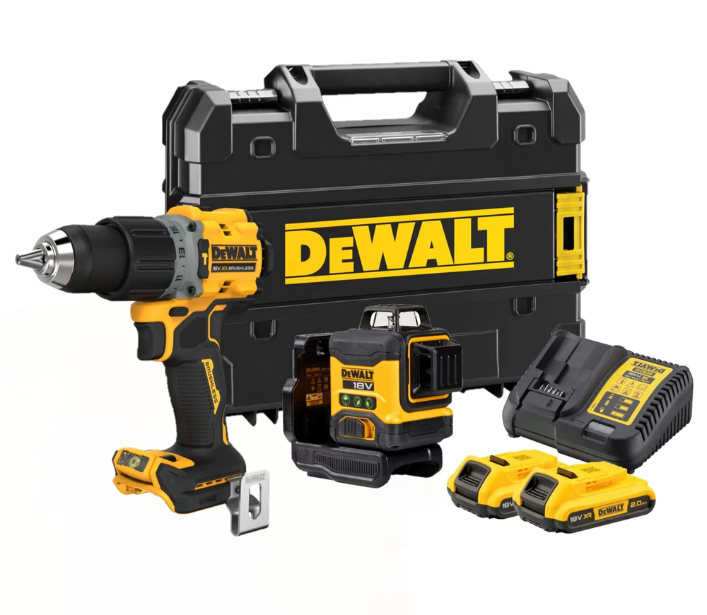 Набор аккумуляторных инструментов DEWALT DCK2095D2T-QW 18В 2Ач photo