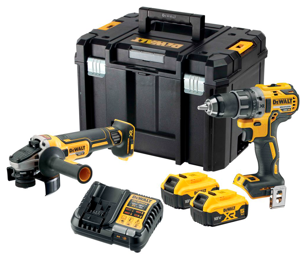 Набор аккумуляторных инструментов DEWALT DCK2020P2T 18В 5Ач photo