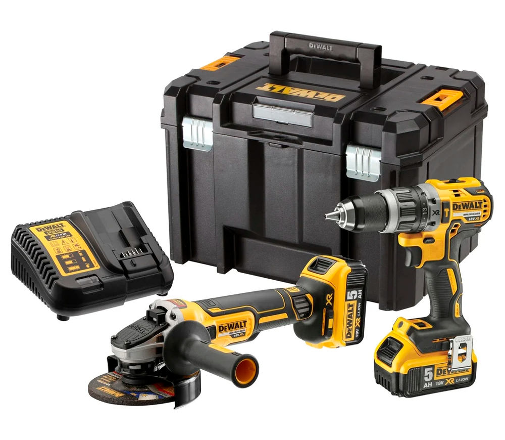 Набор аккумуляторных инструментов DEWALT DCK2080P2T 18В 5Ач photo