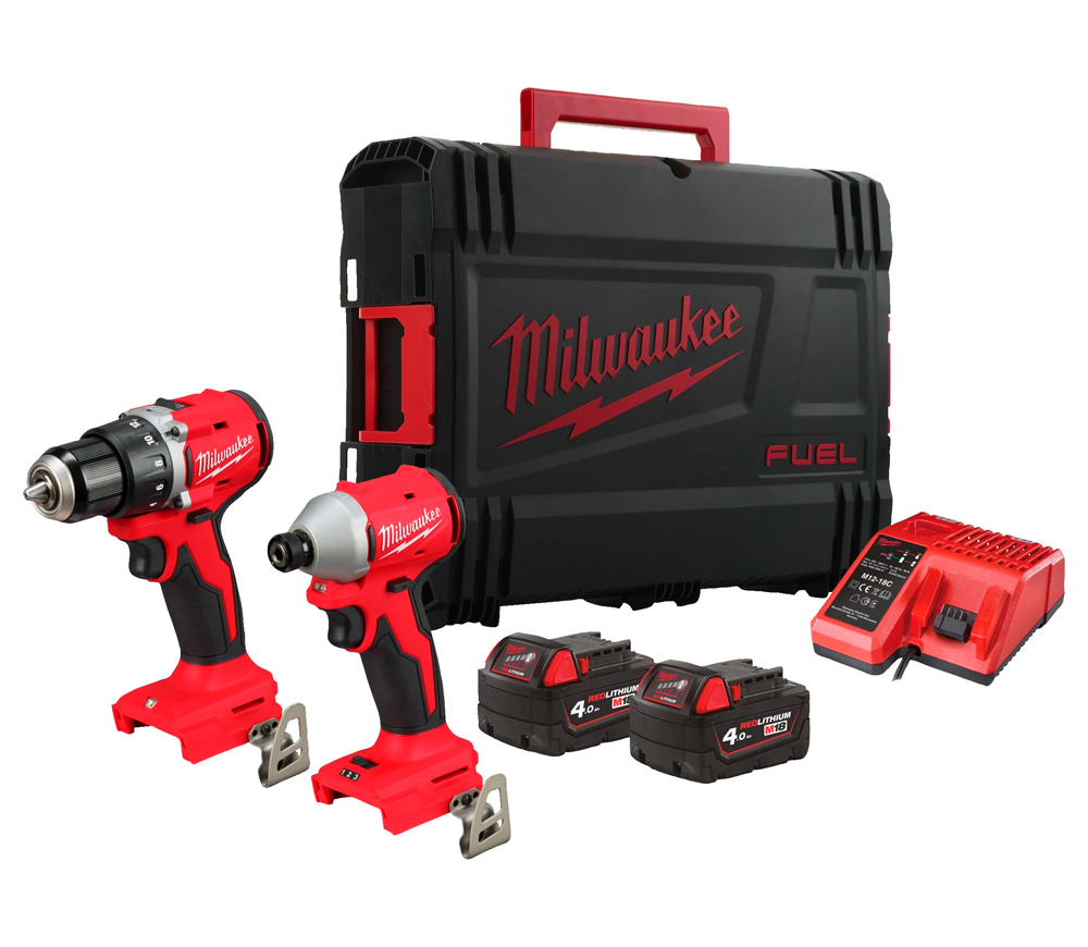 Set de instrumente cu acumulator MILWAUKEE M18 BLCPP2B-402C 18V 4Ah photo