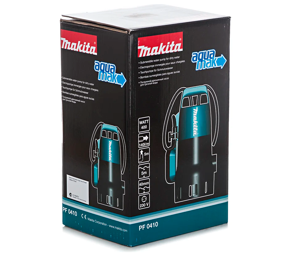 Дренажный насос MAKITA PF0410 400вт 8400л/ч photo 3