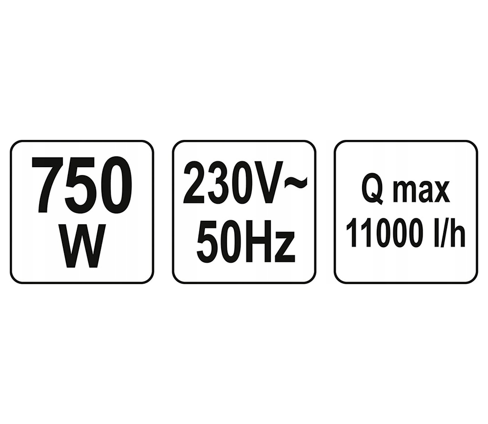 Дренажный насос YATO YT85341 750вт 11000л/ч photo 2