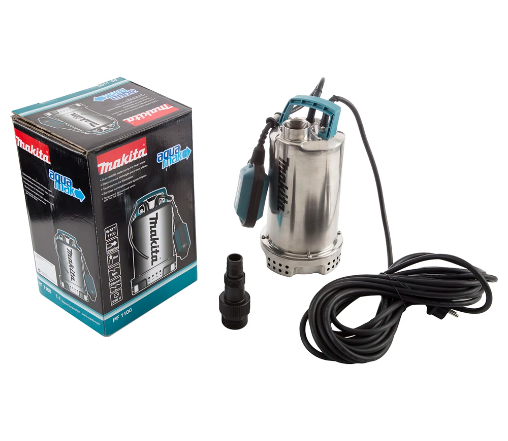 Дренажный насос MAKITA PF1100 1100вт 15000л/ч photo 1