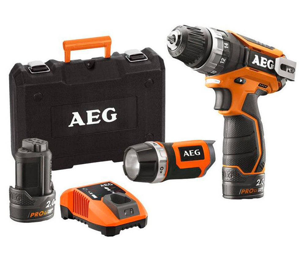 Набор аккумуляторных инструментов AEG JP12CLI-202C 12В 2Ач photo