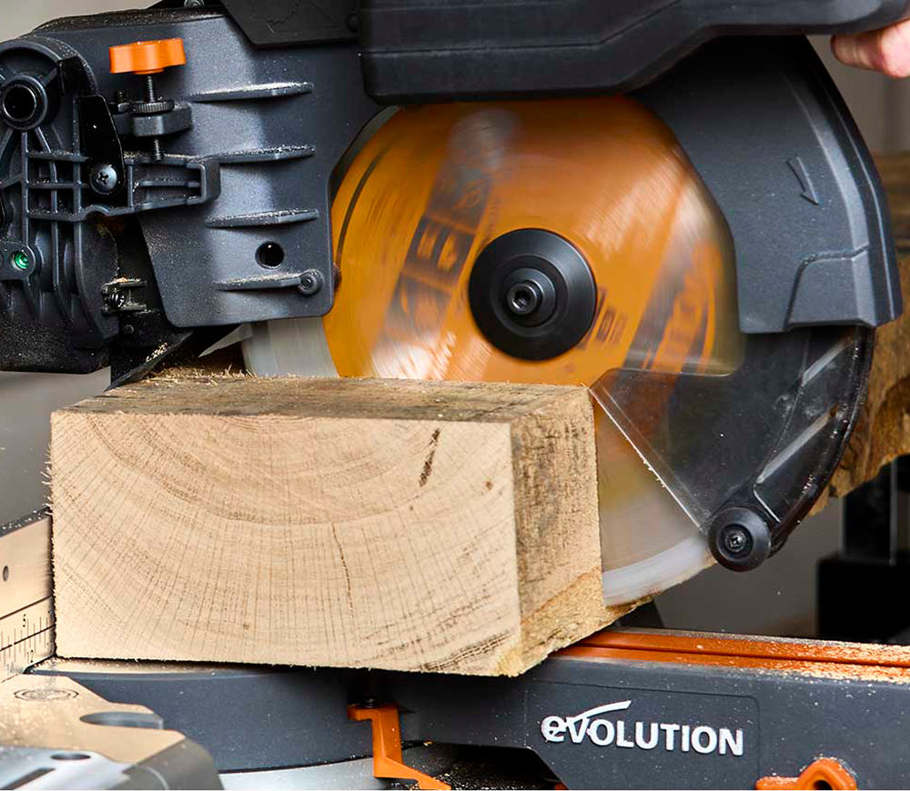 Торцовочная пила аккумуляторная EVOLUTION R255SMS-DB-Li 255мм 2x18В 5Ач photo 2