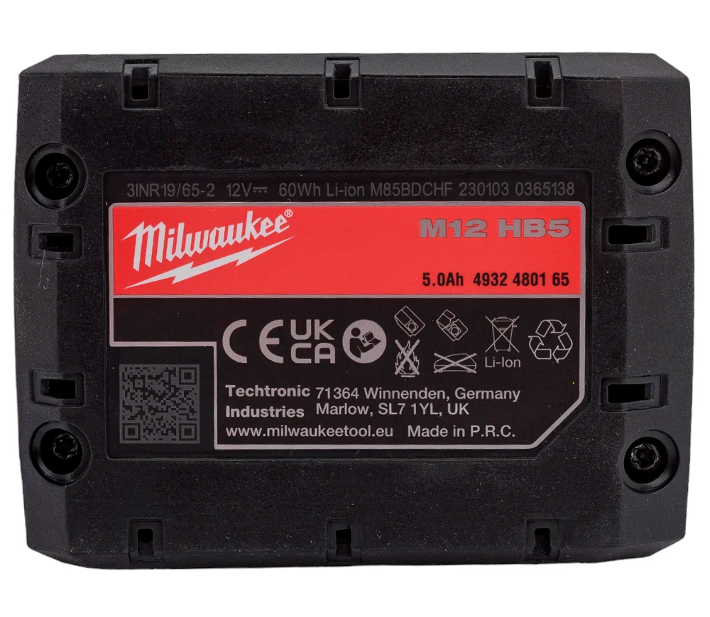 Аккумулятор MILWAUKEE M12HB5 Обойма 12В 5Ач photo 1