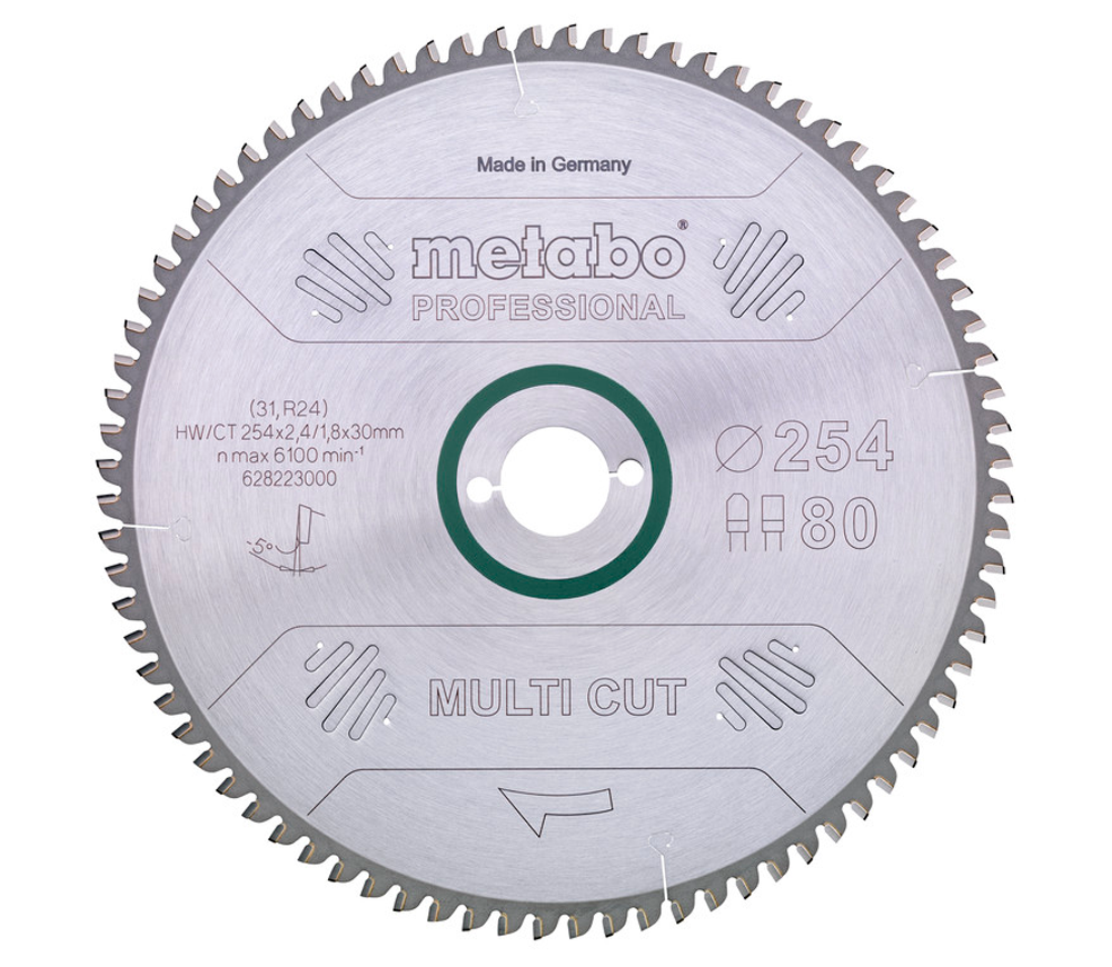Пильный диск METABO Multi CUT 254x30 Z80 FZ/TZ 5 254мм 2.4мм photo