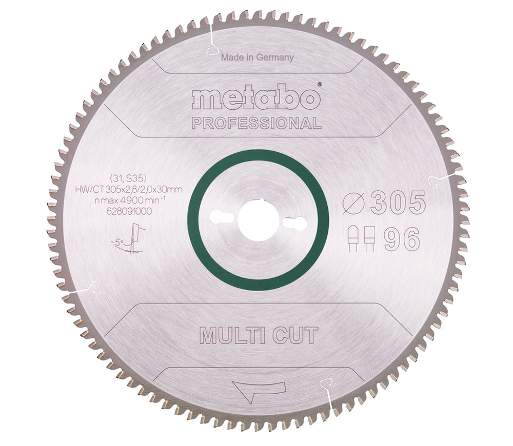Пильный диск METABO Multi CUT 305x30 Z96 FZ/TZ 5 305мм 2.4мм photo
