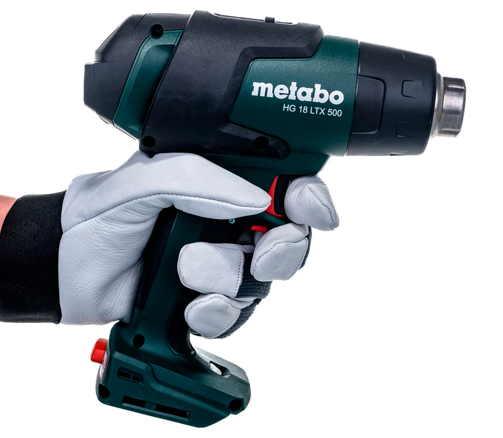 Фен строительный аккум. (без АБК) METABO HG 18 LTX 500 500°C photo 4