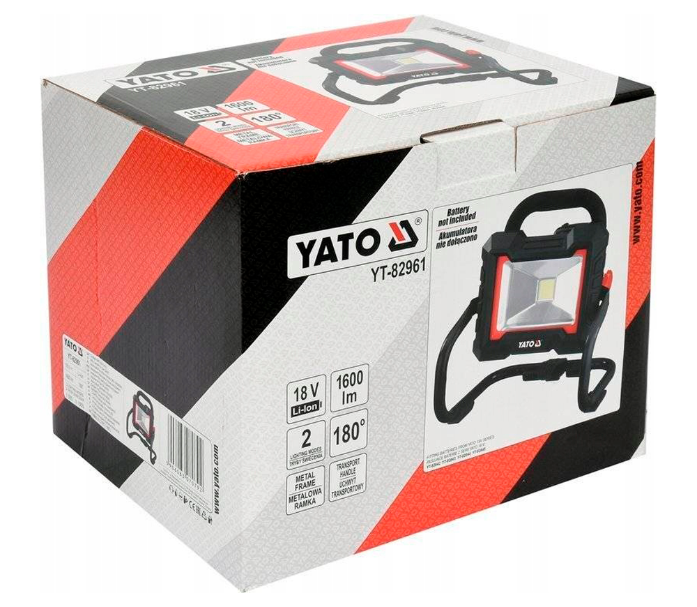 Lanternă construcții cu acumulator (fără bat) YATO YT82961 1800lm 18V photo 4