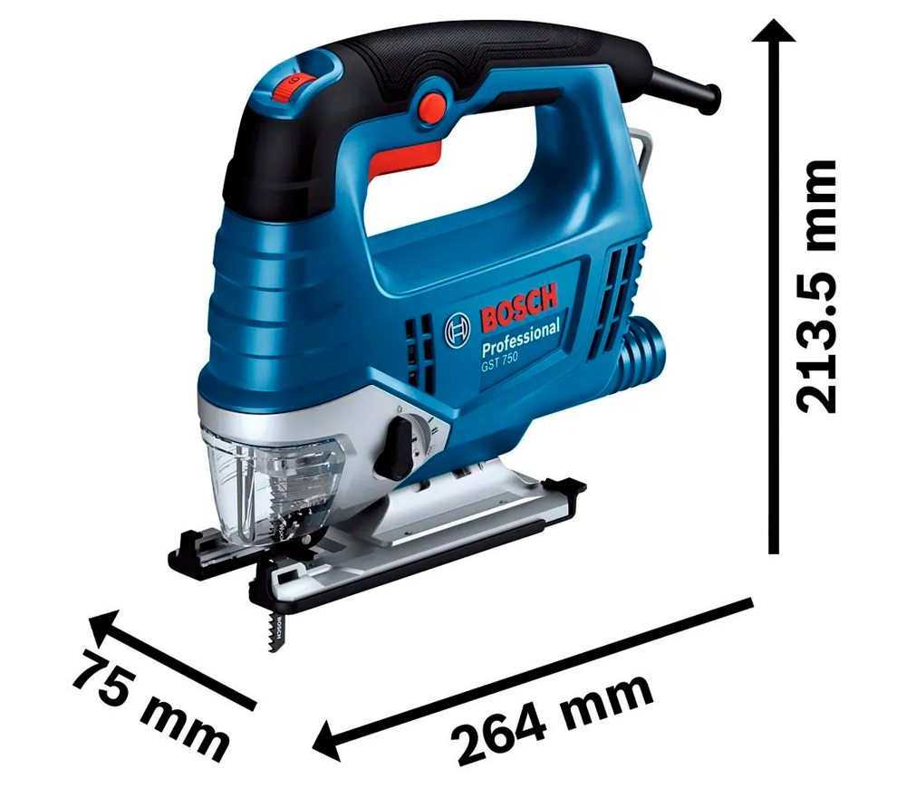 Fierăstrău pendular BOSCH GST 750 Professional 520w photo 1