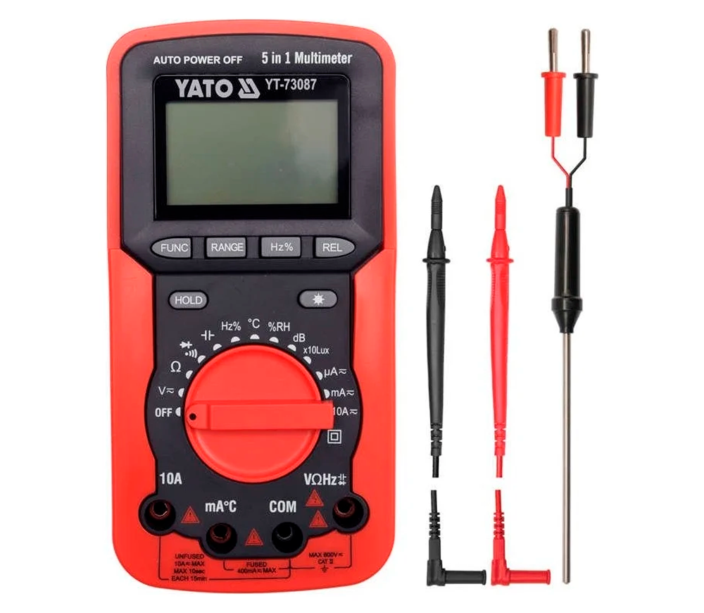 Цифровой мультиметр YATO YT73087 0/300В 0/10A photo