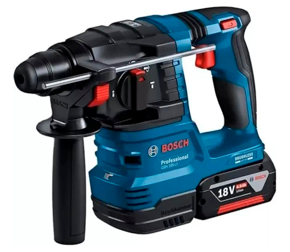 Перфоратор аккумуляторный BOSCH GBH 185-LI 1.9Дж 18В 4Ач photo 0