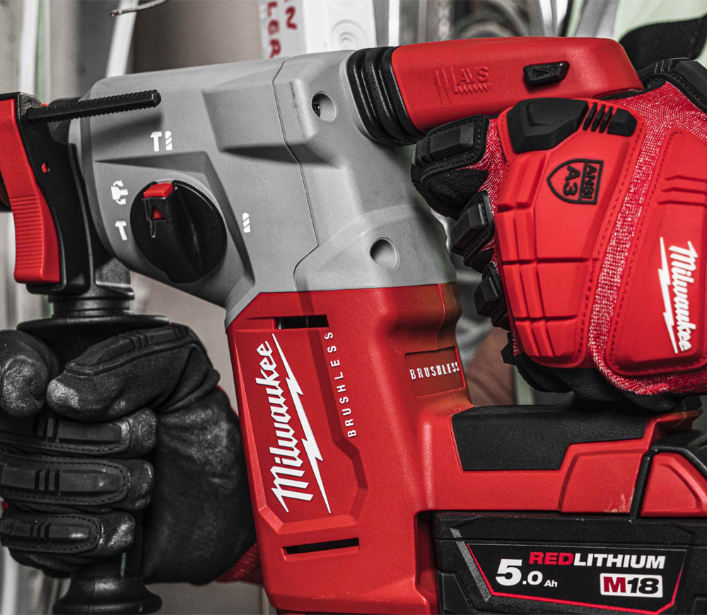 Перфоратор аккумуляторный MILWAUKEE M18 BLHX100P-502P 2.3Дж 18В 5Ач photo 5