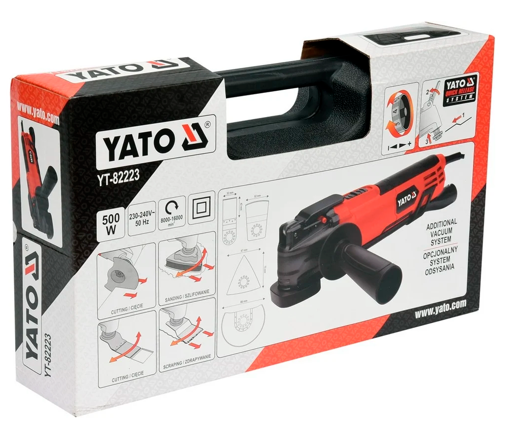 Реноватор YATO YT82223 500вт 16000кол/мин photo 3
