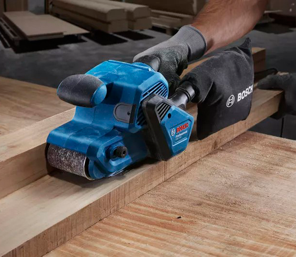 Mașină de șlefuit cu bandă BOSCH GBS 750 850w 75 mm photo 1