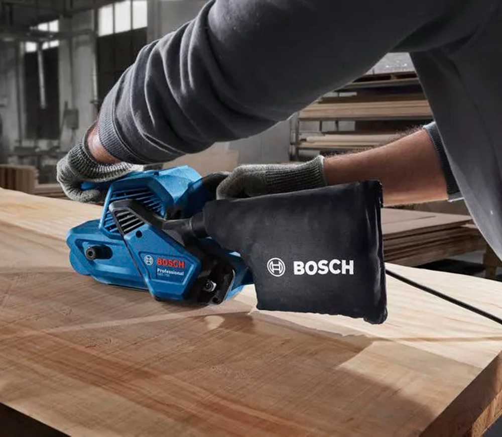 Mașină de șlefuit cu bandă BOSCH GBS 750 850w 75 mm photo 3