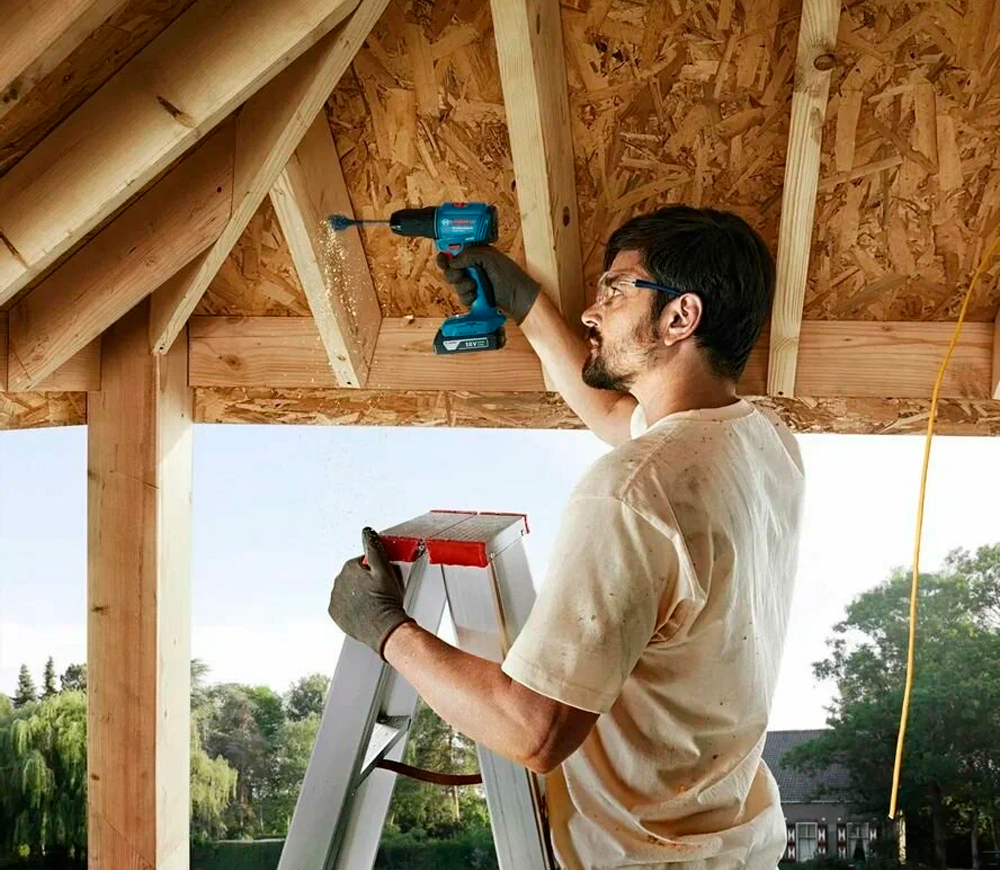 Mașină de înșurubat cu percuție cu acum. BOSCH GSB 185-LI 18V 2Ah photo 0