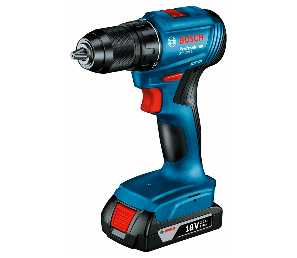 Mașină de înșurubat cu percuție cu acum. BOSCH GSB 185-LI 18V 2Ah photo