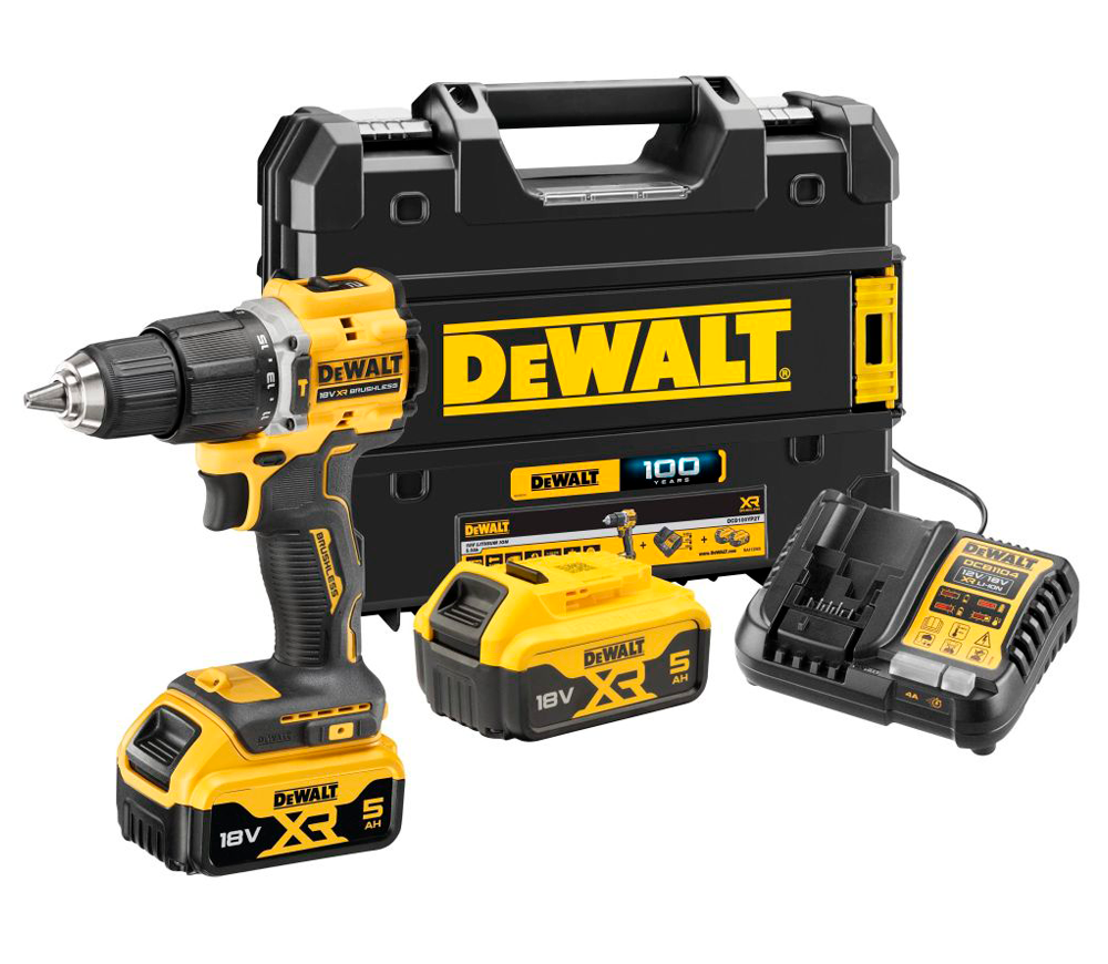 Шуруповёрт аккумуляторный ударный DEWALT DCD100YP2T-QW 18В 5Ач photo