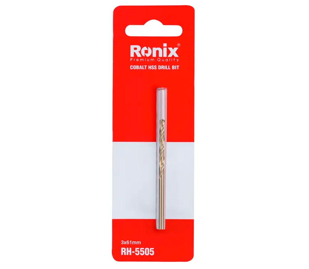 Сверло по металлу RONIX RH-5505 3.0мм HSS-CO photo 1