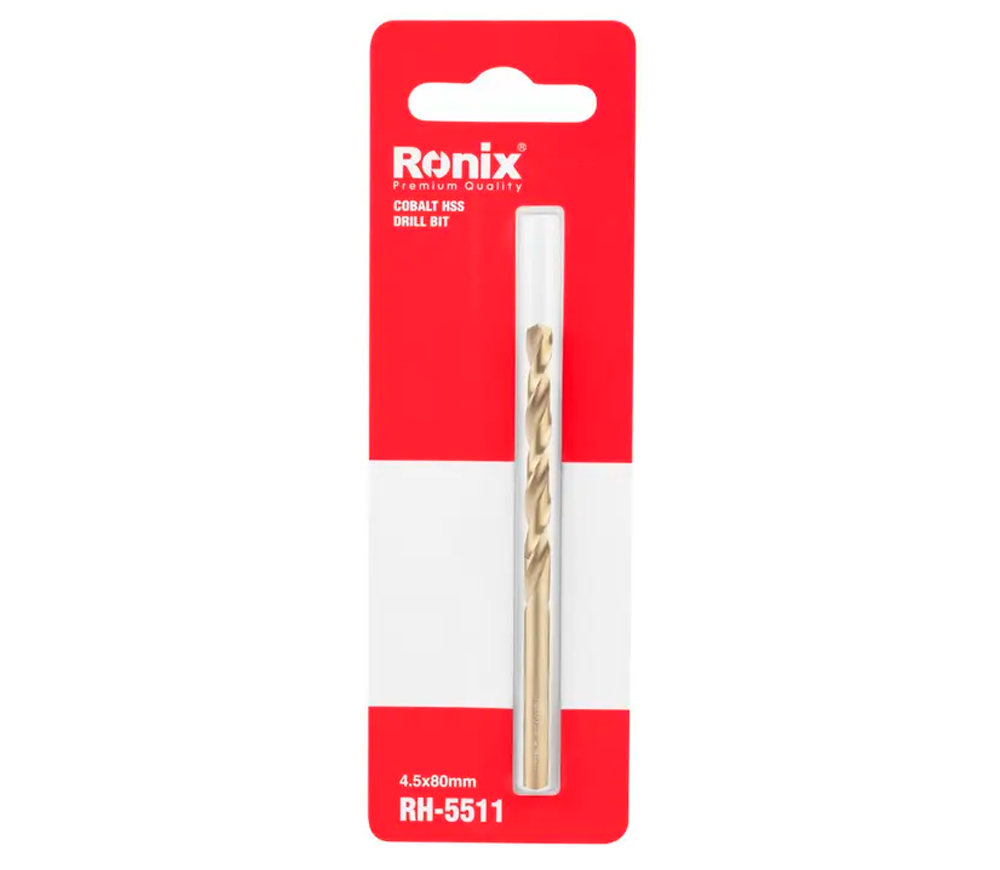 Burghiu pe metal RONIX RH-5511 4.5mm HSS-CO photo 2