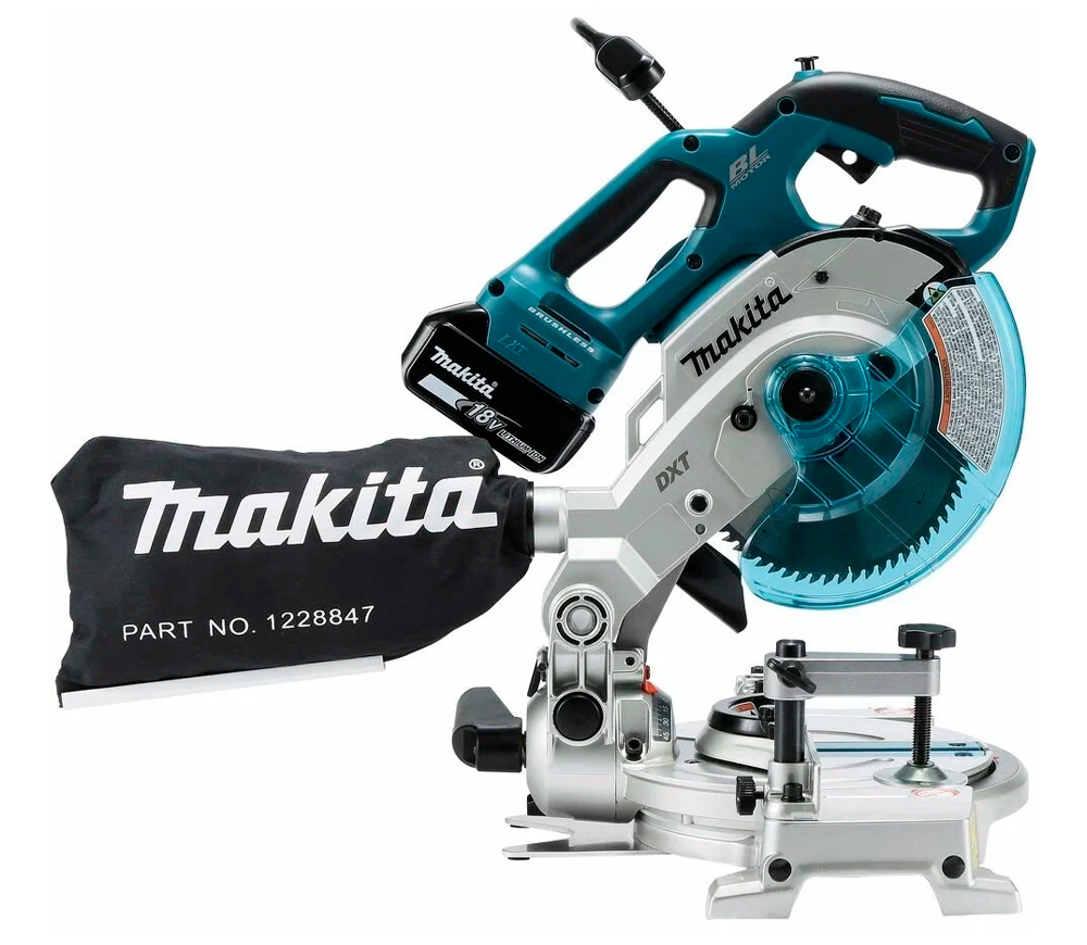 Торцовочная пила аккумуляторная (без АКБ) 18В MAKITA DLS600Z  165мм photo 2