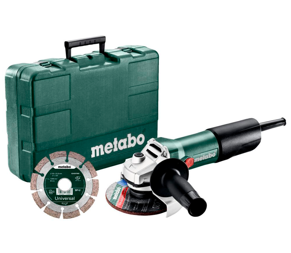 Угловая шлифмашина METABO W 850-125 SET 850вт 125мм photo