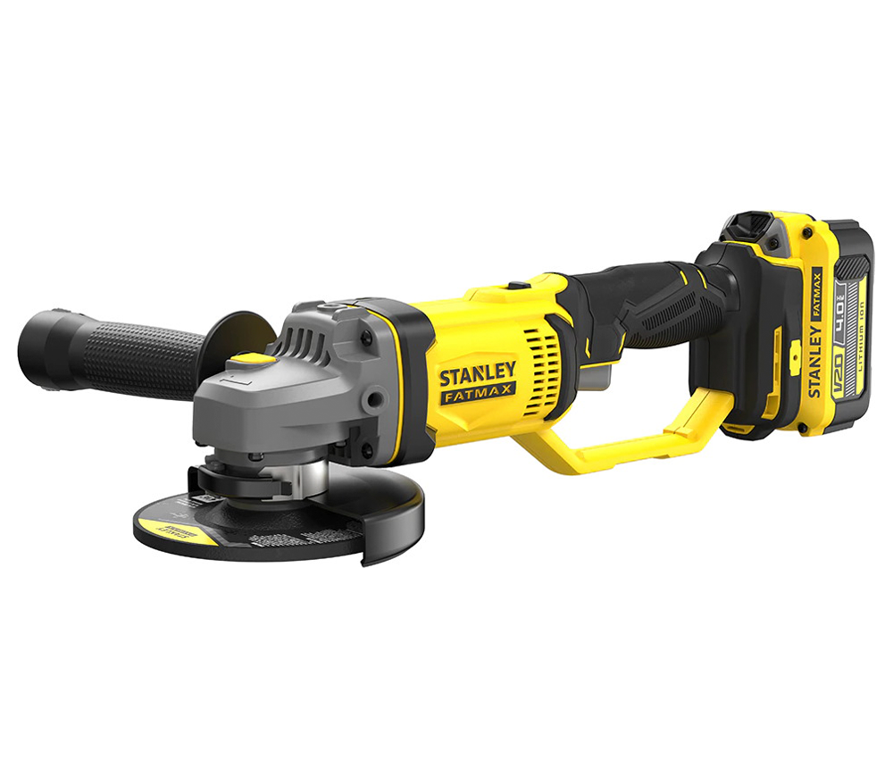 Угловая шлифмашина аккумуляторная STANLEY SFMCG400M2K-QW 125мм 18В 4Ач photo 0