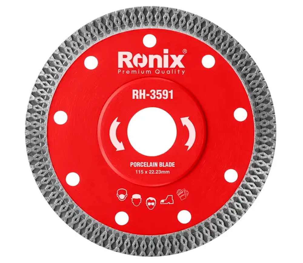 Disc de tăiat cu diamant RONIX RH-3591 115mm Turbo Cermică/Marmura/Granit photo
