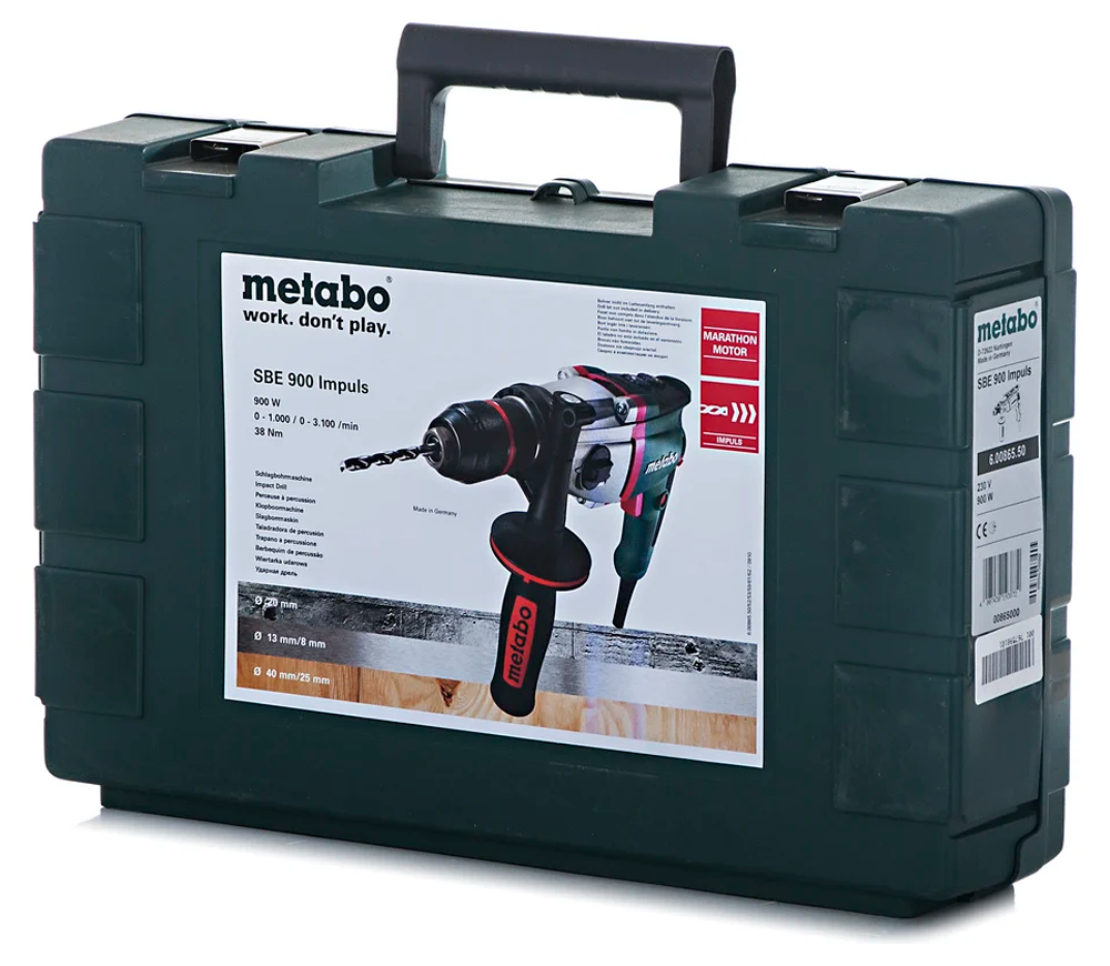 Mașină de găurit cu percutie METABO SBE 900 Impuls 900w photo 0
