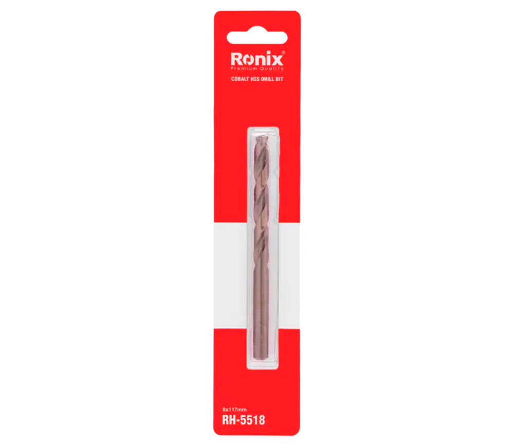 Сверло по металлу RONIX RH-5518 8мм HSS-CO photo 2